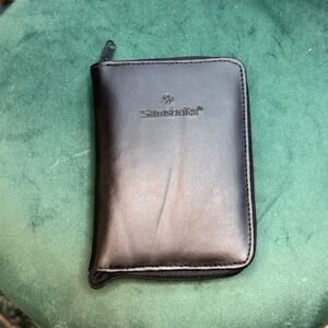 Samsonite Black Zip Around Travel Wallet Passport Organizer Holder
